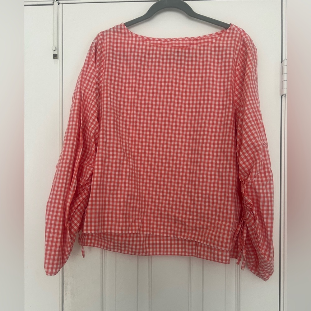 GAP Red Checkered Gingham Women's Blouse